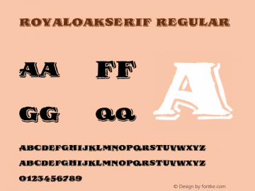 RoyalOakSerif Regular 001.000 Font Sample