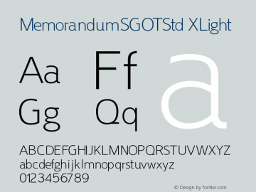 MemorandumSGOTStd XLight 001.001图片样张