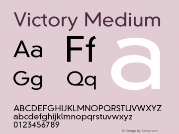 Victory Medium Version 001.000图片样张