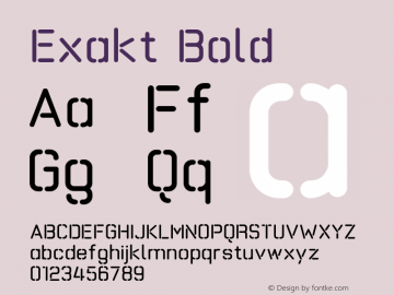 Exakt Bold 001.000图片样张