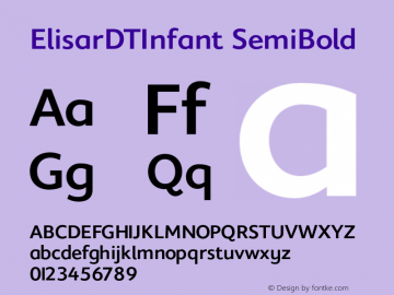 ElisarDTInfant SemiBold 001.001图片样张