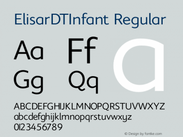 ElisarDTInfant Regular 001.001图片样张