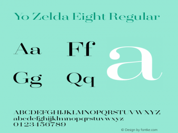 Yo Zelda Eight Regular 001.000图片样张