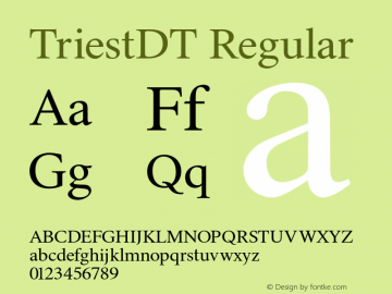 TriestDT Regular 001.001图片样张