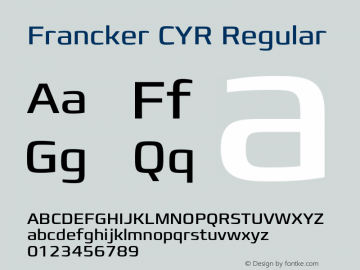 Francker CYR Regular Version 1.00图片样张