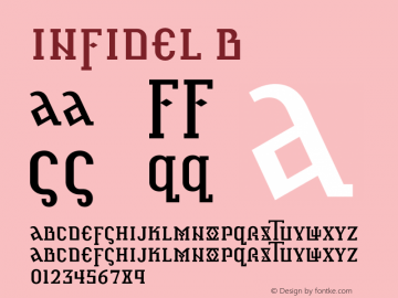 Infidel B 002.000 Font Sample