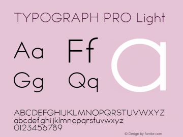 TYPOGRAPH PRO Light Version 1.000图片样张