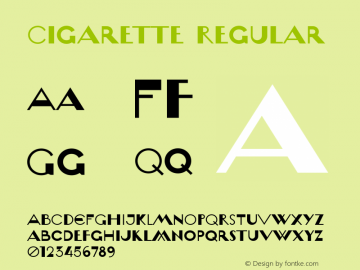 Cigarette Regular Version 1.000 2007 initial release图片样张