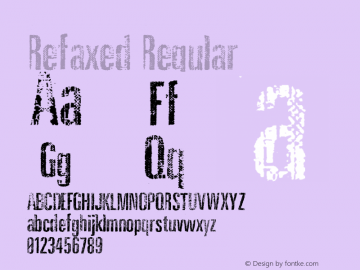 Refaxed Regular 001.000 Font Sample