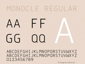 Monocle Regular 2.000 Font Sample