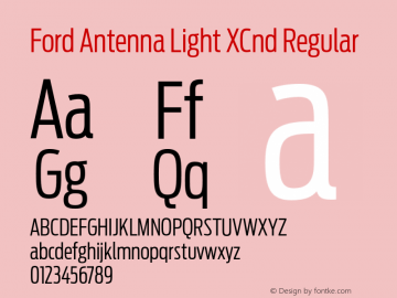Ford Antenna Light Xcnd Font Fordantenna Lightxcnd Font Ford Antenna Font Fordantenna Lightxcnd Version 001 001 Font Otf Font Uncategorized Font Fontke Com