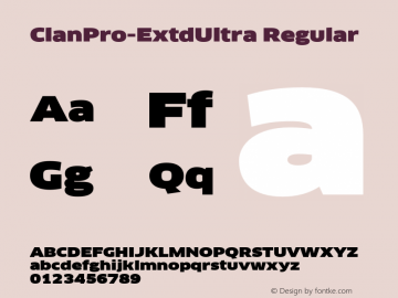 ClanPro-ExtdUltra Regular Version 7.504; 2006; Build 1002图片样张