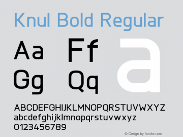 Knul Bold Regular 001.001图片样张
