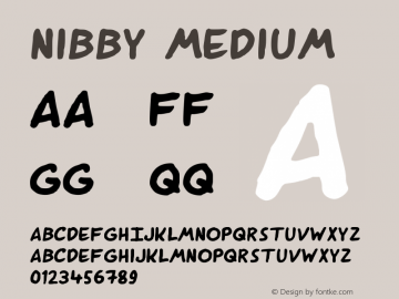 Nibby Medium Version 001.000图片样张