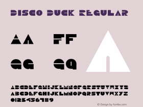 Disco Duck Regular 2 Font Sample