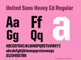 United Sans Heavy Cd Regular Version 1.101;PS 001.001;hotconv 1.0.38 Font Sample