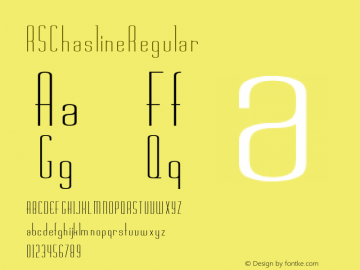 RSChasline Regular Converted from f:\x\RSCHASLT.TF1 by ALLTYPE Font Sample