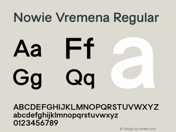 Nowie Vremena Regular Unknown图片样张