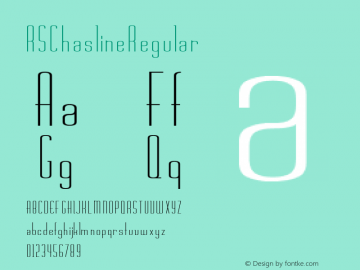 RSChasline Regular Converted from C:\TRUETYPE\RSCHASLI.TF1 by ALLTYPE Font Sample