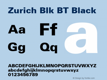 Zurich Blk BT Black Version 1.01 emb4-OT图片样张