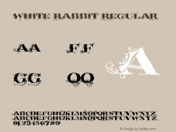 White Rabbit Regular Version 001.002图片样张