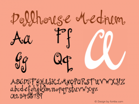 Dollhouse Medium 001.000 Font Sample