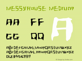 Messyhouse Medium 001.000 Font Sample