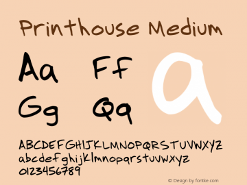 Printhouse Medium 001.000 Font Sample
