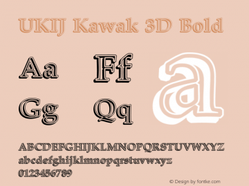 UKIJ Kawak 3D Bold Version 3.10 April 8, 2011图片样张