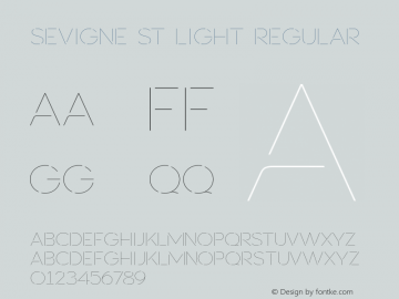 Sevigne ST Light Regular 2.001图片样张