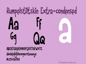 Rumpelstiltskin Extra-condensed Version 2.001图片样张