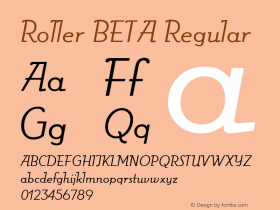 Roller BETA Regular Version 001.001图片样张