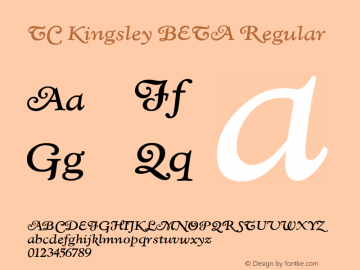 TC Kingsley BETA Regular Version 001.001图片样张