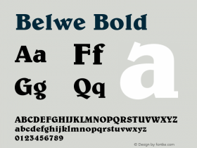 Belwe Bold 2.0-1.0 Font Sample