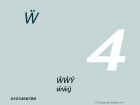 NatWest Regular Version 001.000 Font Sample