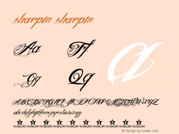 sharpin sharpin 5.5 Font Sample
