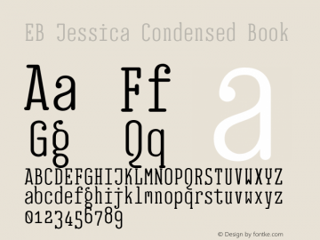 EB Jessica Condensed Book Version 1.000图片样张