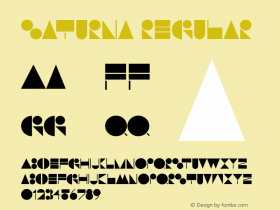 Saturna Regular Version 1.000 Font Sample