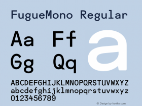 FugueMono Regular Version 1.000图片样张