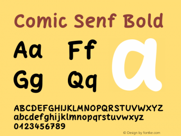 Comic Senf Bold 1.002图片样张