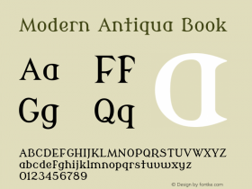 Modern Antiqua Book Version 2.000图片样张