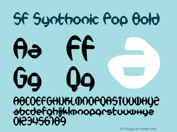 SF Synthonic Pop Bold Version 1.1 Font Sample