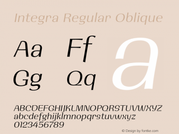 Integra Regular Oblique 001.000图片样张