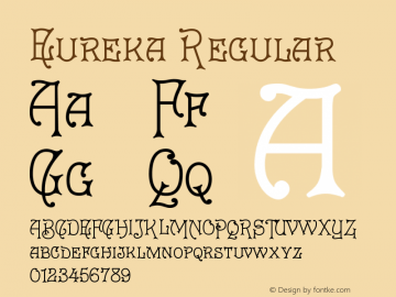 Eureka Regular Version 1.000 2010 initial release图片样张