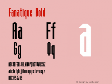 Fanatique Bold Version 001.000图片样张