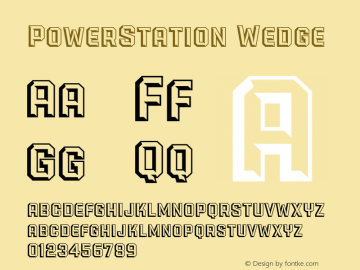 PowerStation Wedge 001.000 Font Sample