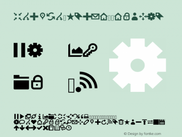 IconicStroke Regular Version 1.0 Font Sample