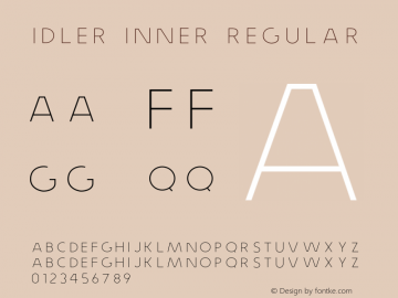 Idler Inner Regular 001.001 Font Sample