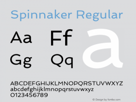 Spinnaker Regular Version 1.0图片样张