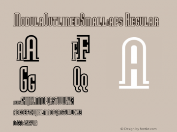 ModulaOutlinedSmallCaps Regular 001.000图片样张